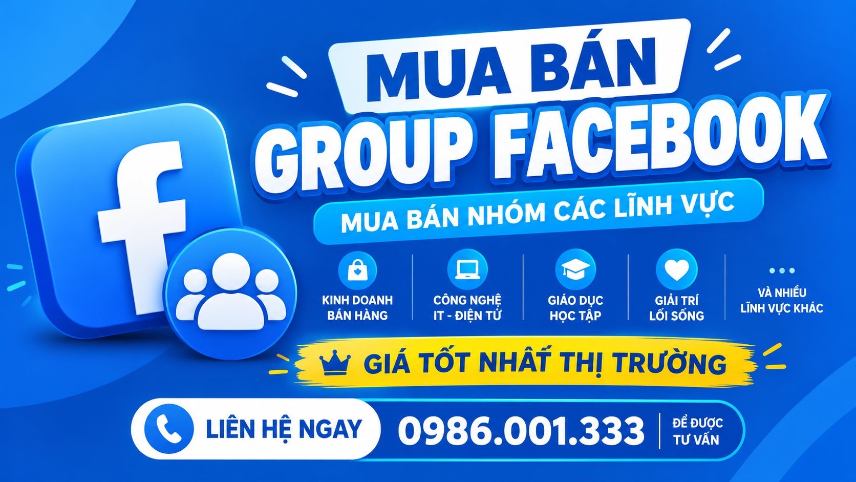 Giá mua bán group Facebook hiện nay, bảng giá và kinh nghiệm  